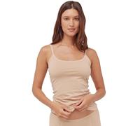 Pact Débardeur Caraco en Coton avec Soutien-Gorge intégré, Champagne, XL Femme