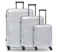 Pactastic Collection 02 THE THREE SET 4 roues Set de valises 3 pièces couleur argent