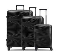 Pactastic Collection 02 THE THREE SET 4 roues Set de valises 3 pièces noir