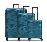 Pactastic Collection 02 THE THREE SET 4 roulettes Set de valises 3 pièces vert