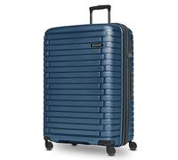 Pactastic Collection 04 THE LARGE + 4 roues Valise cabine L 75 cm avec soufflet d'extension bleu