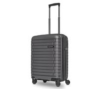 Pactastic Collection 04 THE CABIN + 4 roulettes Trolley de cabine S 55 cm avec soufflet d'extension gris