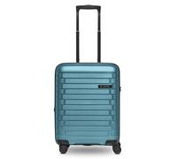 Pactastic Collection 04 THE CABIN + 4 roulettes Trolley de cabine S 55 cm avec soufflet d'extension bleu