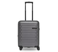 Pactastic Collection 04 THE CABIN + 4 roulettes Trolley de cabine S 55 cm avec soufflet d'extension gris