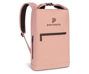 Pactastic Grand sac à dos de 50 cm avec fermeture à boucle | Sac à dos léger de 680 g en matériau technique végétalien imperméable | 30 x 20 x 50 cm avec bretelles réglables et compartiment pour