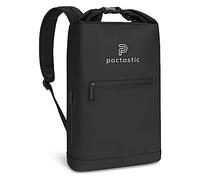 Pactastic Sac à dos léger de 50 cm avec fermeture à boucle | Compartiment pour ordinateur portable et bretelles réglables | Sac à dos imperméable 30 x 20 x 50 cm, Noir , Xl (50 cm)