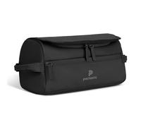 Pactastic Urban Collection Trousse de toilette à suspendre en matériau technologique végétalien avec support à roulettes (32 cm), Noir , 32 cm, Trousse de toilette