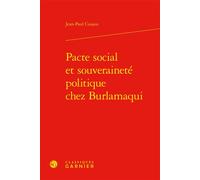 Pacte social et souveraineté politique chez Burlamaqui