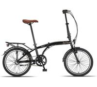 PACTO ELEVEN - 20 pouces Vélo pliable de haute qualité, cadre en acier, vitesse au moyeu Shimano Nexus 3, vélo de ville pliable vélo hollandais vélo pliable noir