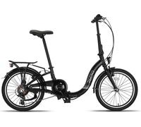 PACTO SIX vélo pliant cadre aluminium entrée basse Shimano 6 vitesses freins sur jante qualité hollandaise entièrement équipé noir