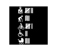 PacuM Autocollant de comptage d'accidents frappés, étiquette humoristique, blague de voiture, blague drôle, nombre d'accidents de camion (Color : White, Size : 20cm*7.8cm)