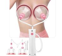 PacuM Booster électrique, pour Les Femmes, Masseur de Sein électrique à Double Tasse pour la dysplasie Mammaire féminine, Seins Plats, Seins affaissés,13.5cm