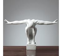 PacuM Décoration de Sculpture de Figurine rétro, Figurine de Sport Abstraite, Figurine de Sport de plongée, décoration Artisanale, Sculpture de Personnage en résine, décoration Artistique, Statue