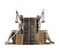 PacuM Statue de la Balance de la Justice, Serre-Livres de la déesse Romaine, Figurine en résine, idéale pour la Sculpture d'un Avocat, d'un Juge, Finition Bronze, doré, 11 x 13,5 x 26 cm, Cadeau f