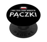 Paczki Varsovie Pologne Donuts à la gelée émaillée PopSockets PopGrip Adhésif