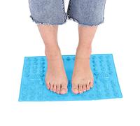 Pad acupression de réflexologie Zenithaur, tapis de massage des pieds pour soulagement de la douleur et réduction du stress, agréable pour une utilisation quotidienne (Blue)