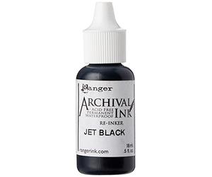 Pad d'archives re-inkers Ranger Industries re-Inker d'archives, Noir Jet