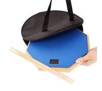Pad de batterie d'entraînement, Pad d'entraînement de batterie - Ensemble de sacs de tambour portables silencieux de 12 pouces avec baguettes de tambour - Rangement de baguettes de tambour, ensemble d