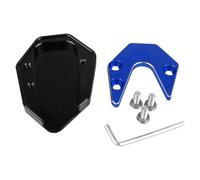 Pad de Béquille Latérale Pour Moto Plaque Support Béquille Moto Pour GW250 GSX250R GSX 250 R 2021 - 2023 DL250, Latéral De Pied, Coussin D'extension D'agrandissement(Blue)
