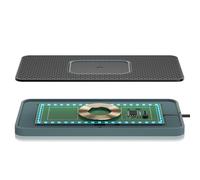 Pad de charge sans fil automobile - tapis résistant à glissement, quai d'alimentation mobile rapide | La base de tableau de bord universelle prend en charge les smartphones, la plate-forme de véhicule