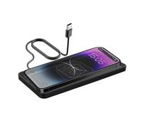 Pad de charge sans fil - Chargeur de voiture sans fil rapide Piad | Slim VehicalE WirAILLE Charrger Paad avec capteur intelligent | Chargement payé pour le tableau de bord du véhicule et l'utilisation