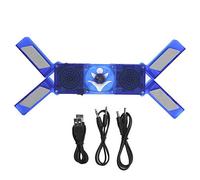 Pad de Refroidissement pour Ordinateur Portable DR - 2009, Refroidisseur de Notebook USB Pliable avec Deux Ventilateurs à LED et Haut-parleurs intégrés, Base de Refroidissement