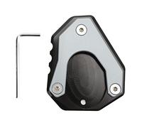 Pad Extension Béquille Moto Aluminium, Plaque Agrandisseur Béquille Latérale, Compatible NINJA250 300 400 2018 + - Stabilité Renforcée, Grande Surface de Contact, Sécurité de (De Couleur)