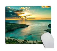 PAD MOUSE SMOOFFLY Hawaiian Sunrise sur la baie de Hanauma sur Oahu Hawaii Sunams travers des nuages ??sombres