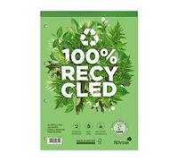 Pad Silvine Recharge Premium Recycled perforée perforées 80 g / m² marge Ruled 120pp A4 Ref R101 [Pa