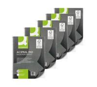 Pad Spiral Q-Connect Exécutif A4 + 80 Feuilles Ligné Feint et de la Marge