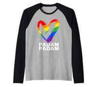 Padam Padam - Mois de la fierté LGBTQ+ - Heartbeat Padam Padam Manche Raglan