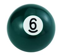 Padaodao Pommeau de levier de vitesse numéro 6 en forme de boule de billard pour la plupart des véhicules à transmission manuelle SUV camions Vert