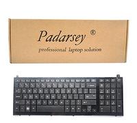 Padarsey Clavier de Remplacement avec Cadre Compatible pour HP ProBook 4520 4525 4520s 4525s Noir Série US Layout Compatible avec Le numéro de référence V112130as1 90.4 Gk07.s03 Bbduta4lwz700h