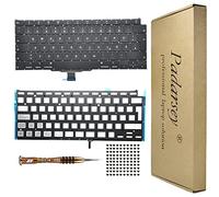 Padarsey Clavier QWERTZ de rechange rétroéclairé allemand compatible avec MacBook Air 13" Retina A2179 2020 + clavier vis + tournevis