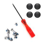 Padarsey Coque en Caoutchouc Lot de 4 Pieds + 10 réparation Vis + 1 Pcs Tournevis pentalobe 5 Points Ensemble Compatible pour MacBook Air A1370 A1369 A1465 A1466 27,9 cm 33 cm (MacBook Air)