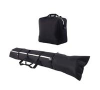 Padded Ski Bag And Boot Bag Combo - Waterproof Oxford Cloth | Travel Set | Fits 200cm Snowboards & US13 Boots, 600D Oxford & Pearl Cotton Build, Thick Shock-Absorbing Padding, Convertible Tote Design,