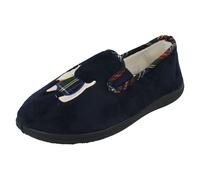 Padders Dandie Chaussons Bas Pour Femmes Dual Fit 2E 3E Marine