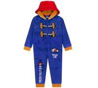 Paddington Bear Combinaison Pyjama Enfant | Surpyjama Garcon à Capuche | Pyjama Combinaison Enfant avec Capuche | Bleu 5-6 Ans