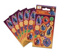 Paddington in Peru Lot de 6 feuilles d'autocollants pour sac de fête | Produit sous licence officielle | Réutilisable sur des surfaces non poreuses | À partir de 3 ans | Parfait comme sac de fête ou