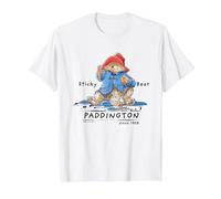 Paddington Sticky Bear Illustration Classique T-Shirt, Homme, Blanc, 4XL