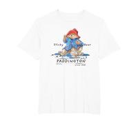 Paddington Sticky Bear Illustration Classique T-Shirt, Homme Grandes Tailles, Blanc, 3X Tall