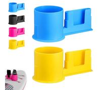 Paddle Board Cup Holder, 2-in-1 Paddle Board Kayak Cup Drink Holder, for Types of Cup Bottle for Surfboards, Outdoor Yoga, Fishing, Boat, Surfing (MixC)