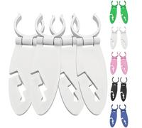 Paddle Board Holder Clips, Quick Release SUP Mount for Oars and Boat Gear, Secure Accessory Attachment for Kayaking and Water Sports (White - 4pcs)
