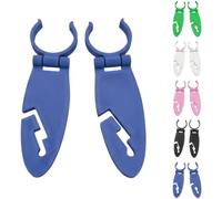 Paddle Board Holder Clips, Quick Release SUP Mount for Oars and Boat Gear, Secure Accessory Attachment for Kayaking and Water Sports (Blue - 2pcs)