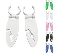 Paddle Board Holder Clips, Quick Release SUP Mount for Oars and Boat Gear, Secure Accessory Attachment for Kayaking and Water Sports (White - 2pcs)