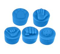 Paddle End Cover - 5 Pieces Funny Bottom Back Weight Sleeves, Flexible Silicone Racket Counterweight Grip Caps, 3.45x3cm Barrel Dimension + 40g Component Mass, Elastic Shock Absorbing Compound- For Pl