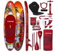 Paddle Gonflable Adulte African Soul avec des Accessoires de Qualité - HUIIKE | Stand Up Paddle avec Pagaie Double et Siège de Kayak