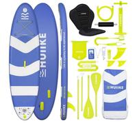 HUIIKE Paddle Gonflable Adulte avec Accessoires Inclus, Pagaie, Ailerons, Pompe. Planche de Stand Up Paddle Grande Stabilité et Résistance. 305 x 84 x 15 cm, Jusqu'à 130 kg