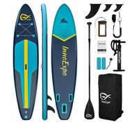 Paddle gonflable InnoExpo, 350x83x15 cm, capacité 200 kg, adapté aux débutants, à une utilisation en solo et aux familles, SUPIE71A