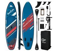 Paddle gonflable InnoExpo, 350x89x15 cm, capacité 230 kg, adapté aux débutants, à une utilisation en solo et aux familles, SUPIE74G